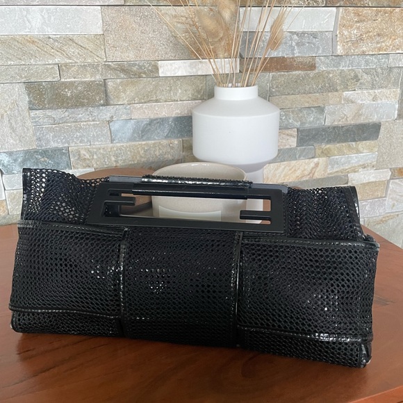 Vintage Fendi Patent Leather Mesh Clutch - Picture 3 of 7